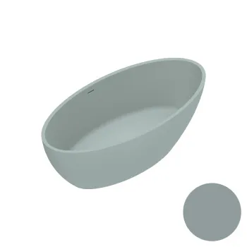 Ванна из искусственного камня 165×80 h52 Catalano Vasche Solid со слив-переливом Acqua satinato 7239010028