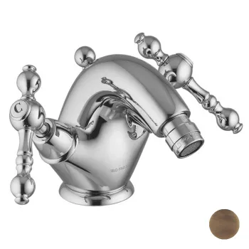 Смеситель для биде Fima Carlo Frattini Epoque на 1 отверстие, с донным клапаном, бронза F5062/2BR