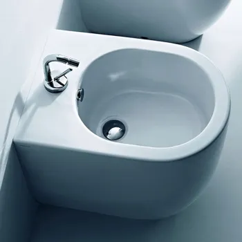 Биде приставное Kerasan Flo 52, с 1 отв под смеситель, белый, НЕ Производится! 312001*1