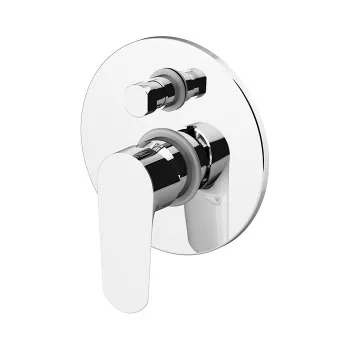 Встраиваемый смеситель для ванны/душа с автомат перекл Gattoni H2omix3000 укомплектован внутренней частью, хром 3034/30C0