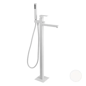 Смеситель для ванны Remer Absolute  напольный белый матовый AU08BO