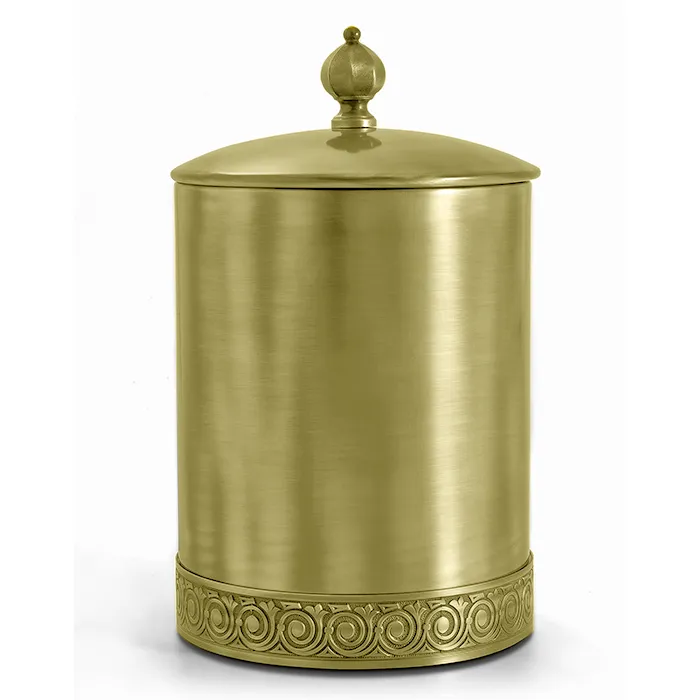 3SC Bally Ведро &Oslash;22х30см., с крышкой, ручка Zar, цвет: Matt Satin Brass FSC65/02LX