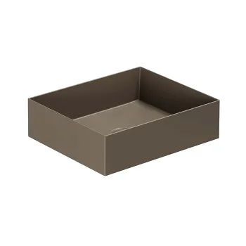 Раковина подвесная Azzurra Elegance Squared 45х38х12.5 без отв. под смеситель, cacao ELLA045380Q0CC*0