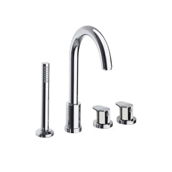 Смеситель на борт ванны Ramonsoler Alexia термостатический с изливом и ручным душем 363302TM