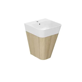 Тумба подвесная под раковину Azzurra Build 50, 44х47х50, с 1 ящиком, olmo naturale MBB 50 S N