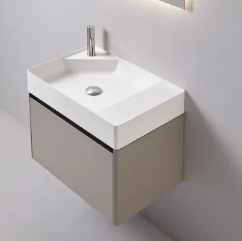 Комплект мебели Antonio Lupi Simplo 63х42хh37,5, с 1 ящиком, Havana goffrato с раковиной из материала Flumood белой А0002424228