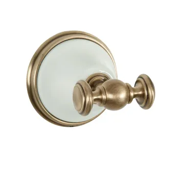 Крючок для полотенца Tw Harmony 016, белый/бронза TWHA016bi/br