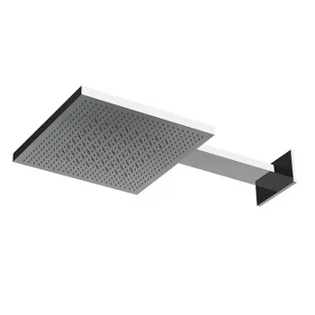 Верхний душ Almar Velvet 30х30, 2 режима, с настенным держателем, оружейный металл брашированный pvd E044277.GM