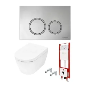 Унитаз с инсталляцией Tece Tecespring S955799 унитаз-биде с кнопкой смыва хром