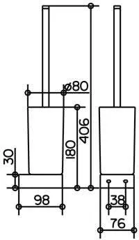 Ершик для унитаза Keuco 30064019000 белый