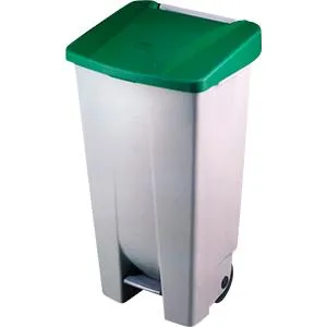 Контейнер для мусора Nofer с педалью. Передвижной с ручкой и колесами 14020.W