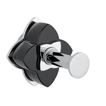 Крючок одинарный THG Petale De Cristal Noir U6D-A02-517 хром