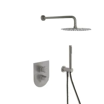 Смеситель для душа Ramonsoler Tzar встраиваемый термостатический с тропическим и ручным душем никель K3487011NC