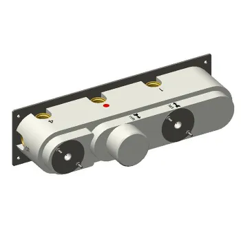 Встраиваемая часть для горизонтального прогресивного смесителя c держателем для душа Carimali 5 выходов, хром W21959CR