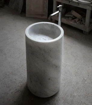 Раковина Antonio Lupi Pixel 45x85x45, без отв., Marmo Carrara А0002423815