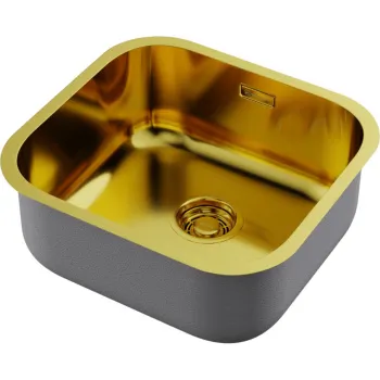 Мойка кухонная Omoikiri Omi 44-U/IF AB латунь 4993190