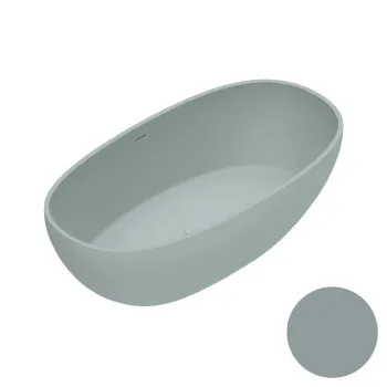Ванна из искусственного камня 176×91 h52 Catalano Vasche Solid со слив-переливом Acqua satinato 7239020028