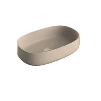 Раковина накладная Artceram Cognac 55x35, Saniglaze, sand COL003 59 34