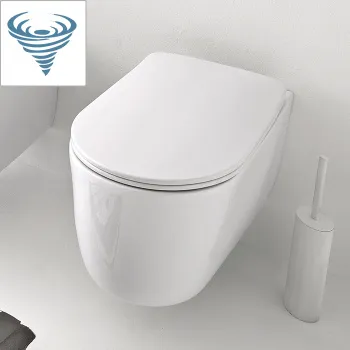 Унитаз подвесной Kerasan Nolita 531501 смыв Tornado, с креплениями WB9N, белый глянцевый