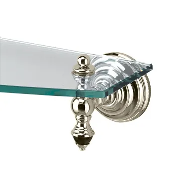 Полочка стеклянная Devon&Devon Black Diamond 60 стекло прозрачное никель блестящий BLKD510NK