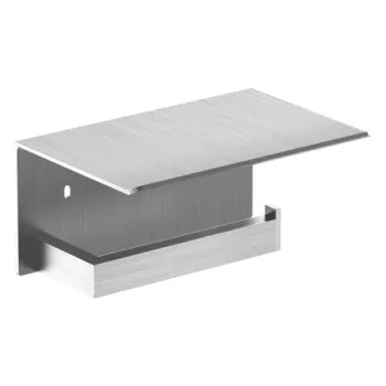 Держатель для туалетной бумаги Nofer с полочкой для мобильного телефона Corinto матовый 16878.S