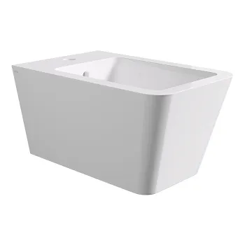 Биде подвесное Alice Hide Square 55х35, белый глянцевый, 31220101