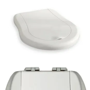 Сиденье для унитаза Kerasan Retro белый/хром, микролифт 108901