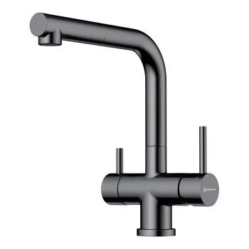 Смеситель для кухни Omoikiri Takamatsu-S-GM вороненая сталь 4994564