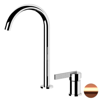 Смеситель для раковины Daniel Club ANC655LRP медь брашированная