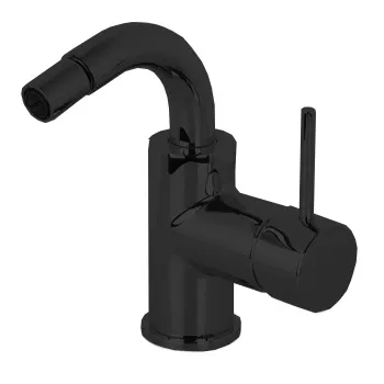 Смеситель для биде Fima Carlo Frattini Spillo Up на 1 отверстие, с донным клапаном, чёрный матовый F3042NS