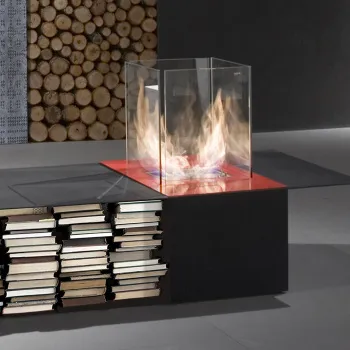 Камин Antonio Lupi Drago 70х160х75, столик со стальной конструкцией, на биоэтаноле, с огнеупорными стеклами и горелкой LAFLACA А0002456833