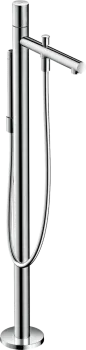 Axor Uno Смеситель для ванны, однорычажный, с ручным душем, напольный, внешняя часть, цвет: хром 454