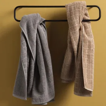 Полотенцедержатель Bertocci Mettitutto 30х7х9 с белой полкой, черный матовый 11387110800