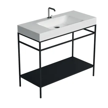 Раковина Kerasan Cento 100х45 с 1отв под смеситель, белая 355001*1