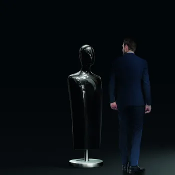 Манекен Kerasan Artwork Adam, черный глянцевый 4720K2