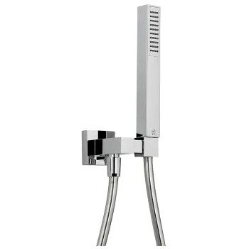 Душевой гарнитур Cisal Shower ручная лейка,шланг 150 см,держатель настенный для лейки, хром DS01828021
