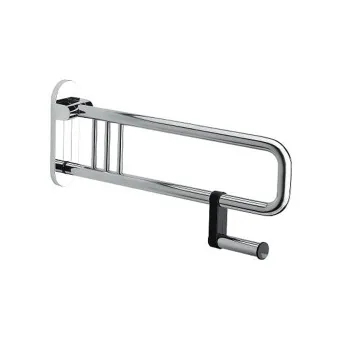 Поручень для инвалидов Colombo Complementi 75см, с держателем для туалетной бумаги., хром B9730.CR