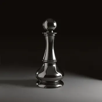 Cтатуэтка декоративная Kerasan Artwork Pedone, платина 471235