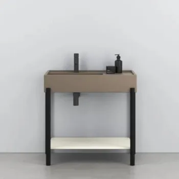 Раковина накладная Cielo Plinio PNLA AN 140 см коричневый