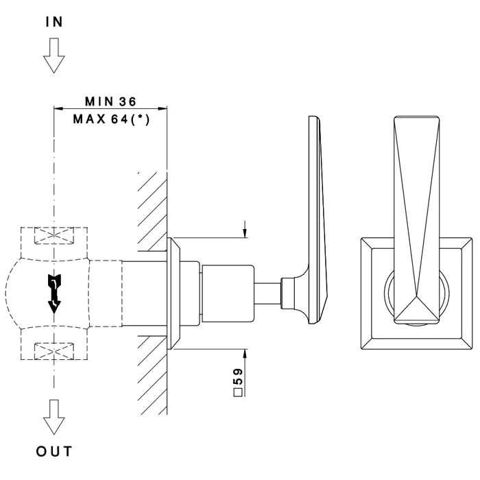 Запорный вентиль Nicolazzi Vincent 3/4" 4912CR28