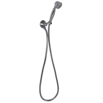 Душевой комплект с ручным душем Fima Carlo Frattini Wellness держателем с выпуском и металлическим шлангом 1500, хром F2287/6CR