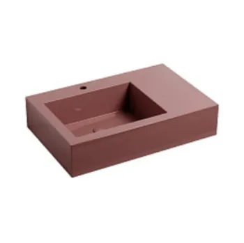 Раковина накладная Cielo I Narcisi NALAMSX CO 76 см левая красный