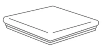 Ступени Casalgrande Padana Mineral Chrom Angolare Mineral Brown (press) 33х33