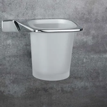 Стакан подвесной Colombo Alize DX, хром/матовое стекло B2502D.CR-VAN