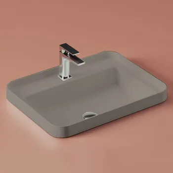 Раковина Artceram Fuori Scala 60х45, встраиваемая, с 1 отв.под смеситель,без перелива, tortora TFL034 40 00