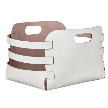 Корзина ADJ Riga 27x36xH25, устричный/пепельная роза 2844183