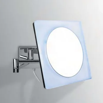 Зеркало косметическое Colombo Complementi подвесное, х3, подсветка, хром B9756.CR