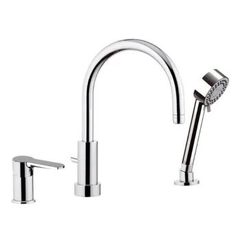 Смеситель для ванны Remer Winner  набортный хром W07