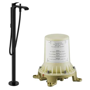 Смеситель для ванны Hansgrohe 75445670S черный