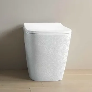 Унитаз напольный Artceram A16 ASV004 01 86 акция приставной, в комплекте с крепежом, белый глянцевый